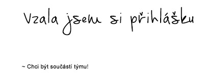 vzala jsem si přihlášku